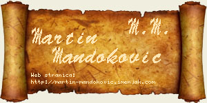 Martin Mandoković vizit kartica